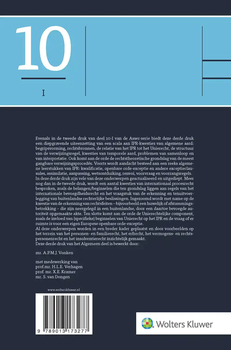 ASSER 10-I ALGEMEEN DEEL IPR