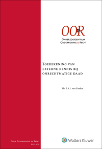 TOEREKENING VAN EXTERNE KENNIS BIJ ONRECHTMATIGE DAAD