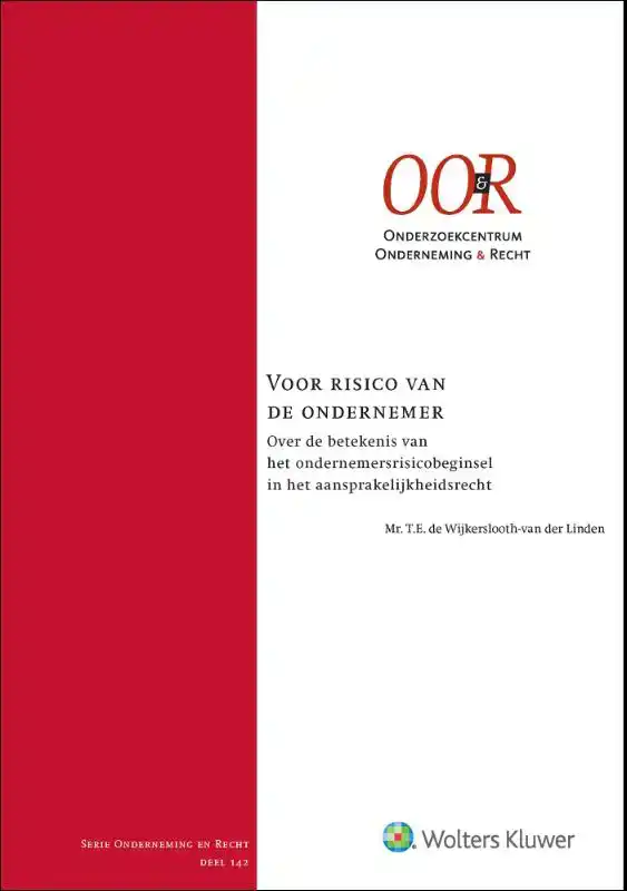 VOOR RISICO VAN DE ONDERNEMER
