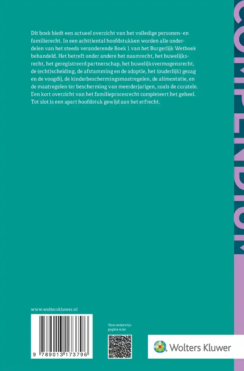 COMPENDIUM VAN HET PERSONEN- EN FAMILIERECHT