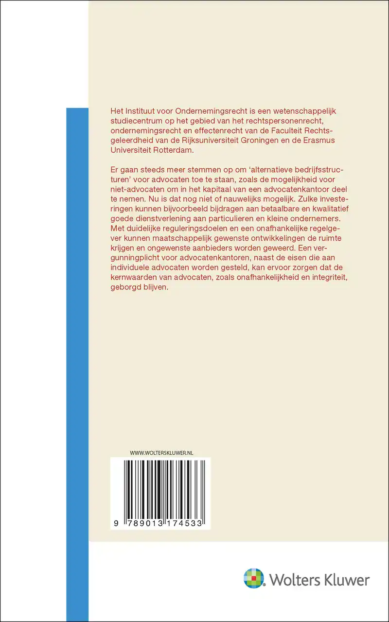 ALTERNATIEVE BEDRIJFSSTRUCTUREN VOOR ADVOCATEN
