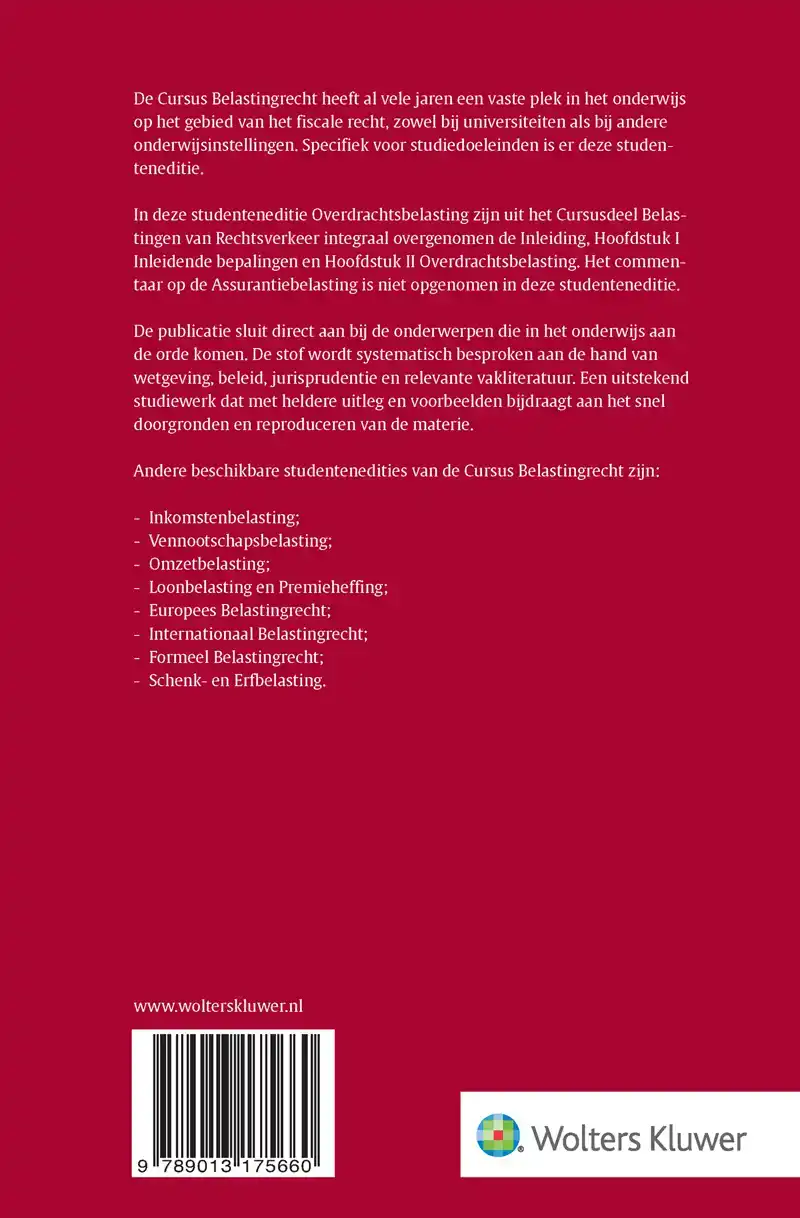 CURSUS BELASTINGRECHT