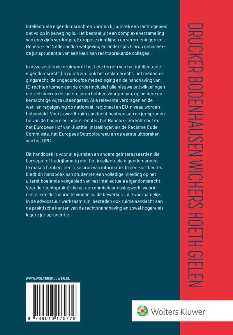 KORT BEGRIP VAN HET INTELLECTUELE EIGENDOMSRECHT