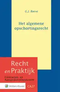 HET ALGEMENE OPSCHORTINGSRECHT