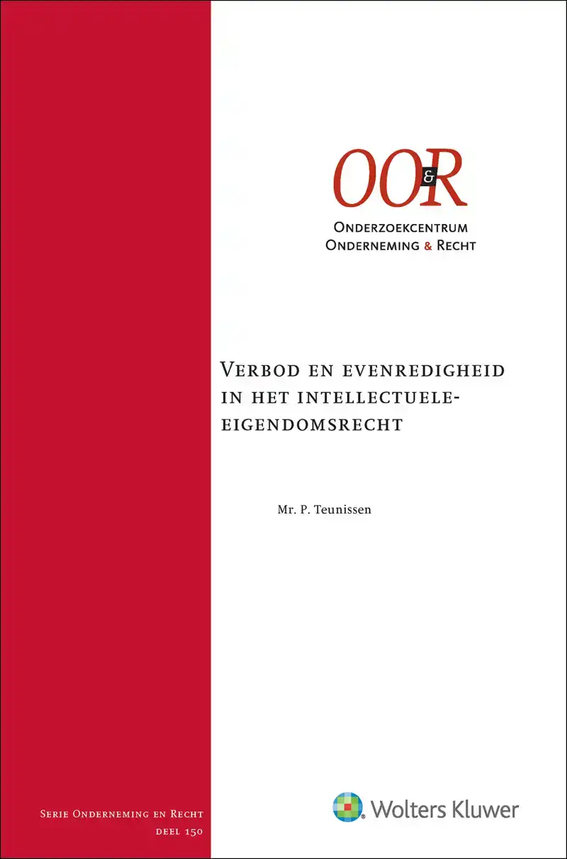 VERBOD EN EVENREDIGHEID IN HET INTELLECTUELE-EIGENDOMSRECHT