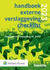 HANDBOEK EXTERNE VERSLAGGEVING CHECKLIST 2023