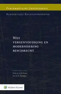 WET VEREENVOUDIGING EN MODERNISERING BEWIJSRECHT