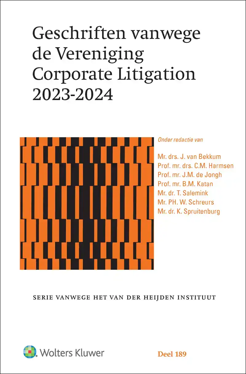 GESCHRIFTEN VANWEGE DE VERENIGING CORPORATE LITIGATION