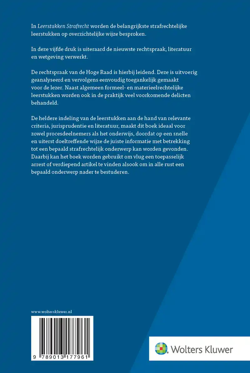 LEERSTUKKEN STRAFRECHT