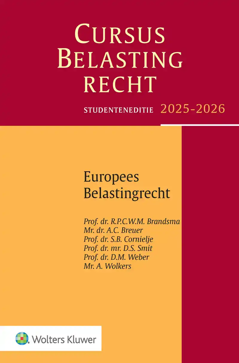 CURSUS BELASTINGRECHT EUROPEES BELASTINGRECHT