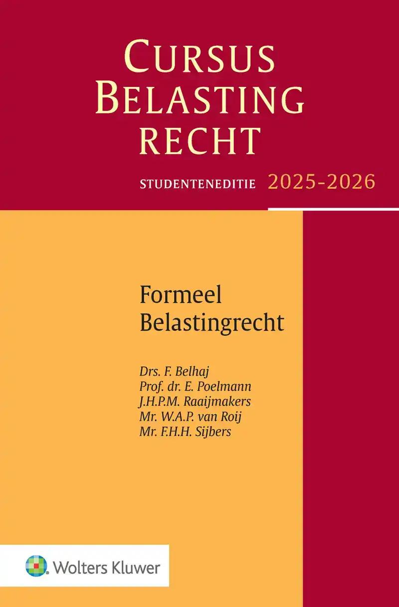 CURSUS BELASTINGRECHT FORMEEL BELASTINGRECHT