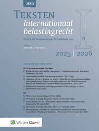 TEKSTEN INTERNATIONAAL BELASTINGRECHT 2025/2026