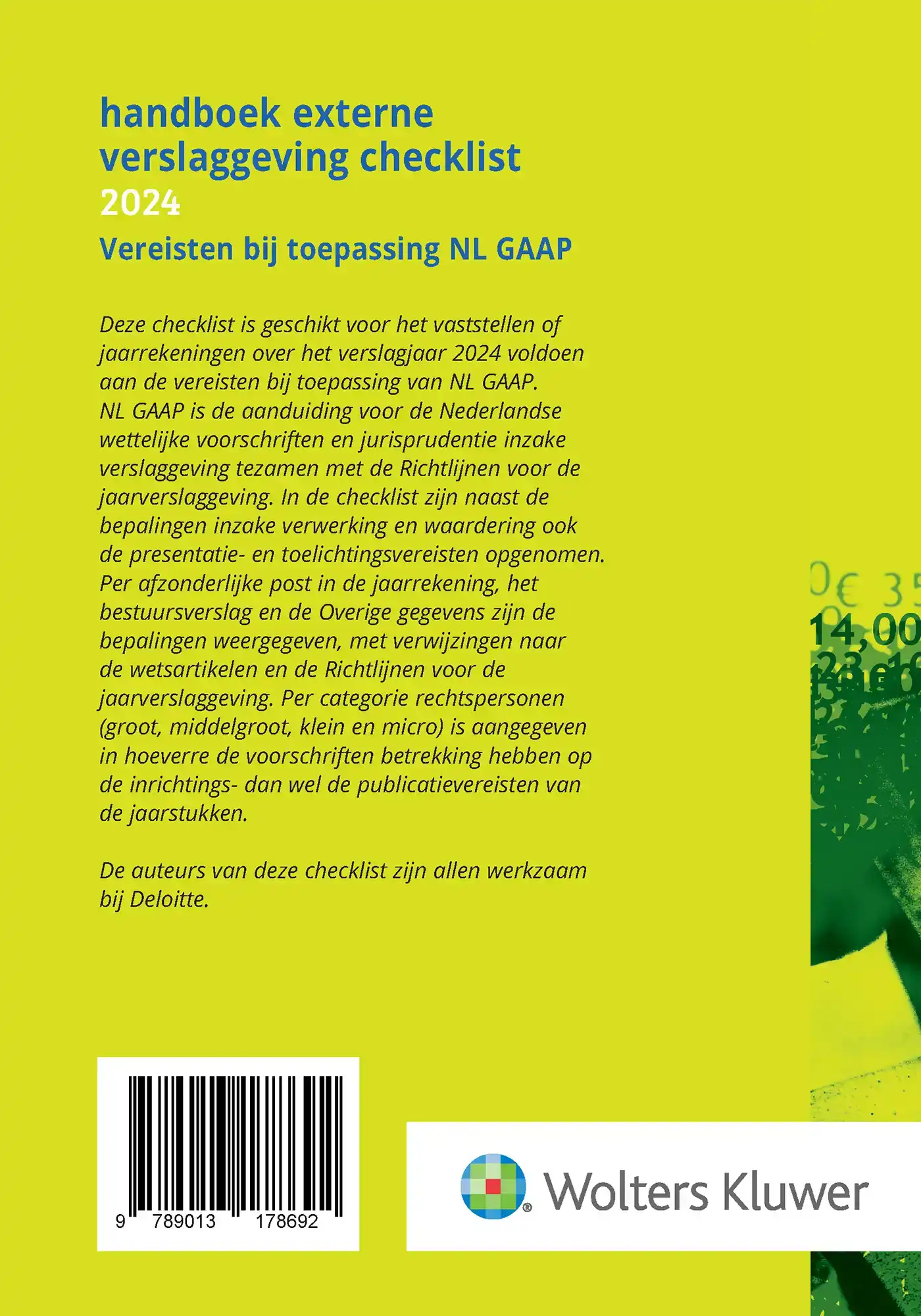 HANDBOEK EXTERNE VERSLAGGEVING CHECKLIST 2024
