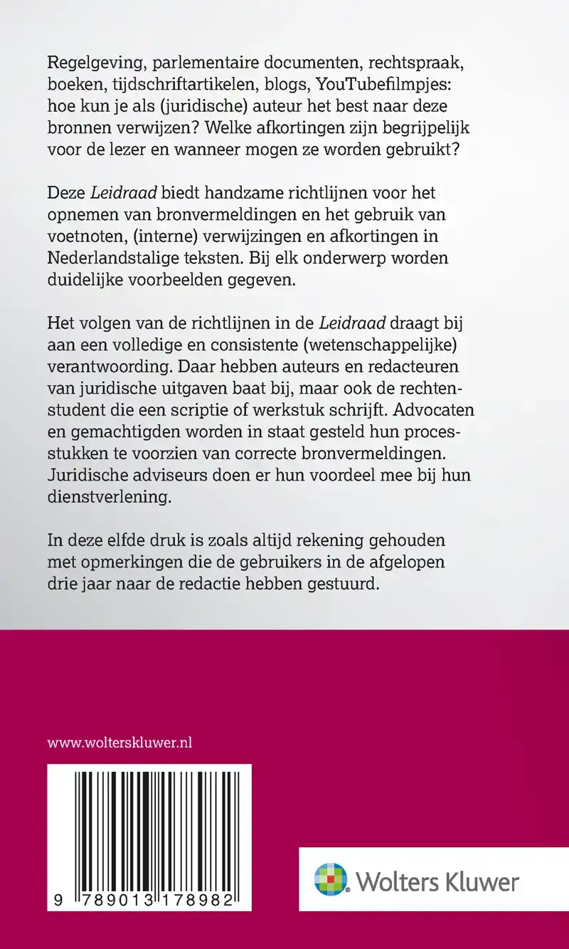 LEIDRAAD VOOR JURIDISCHE AUTEURS