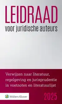 LEIDRAAD VOOR JURIDISCHE AUTEURS