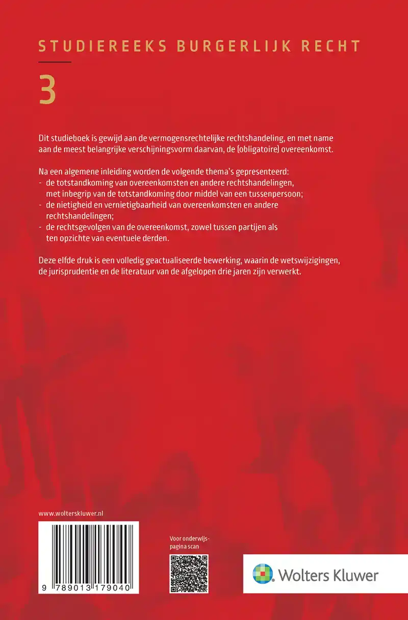 RECHTSHANDELING EN OVEREENKOMST