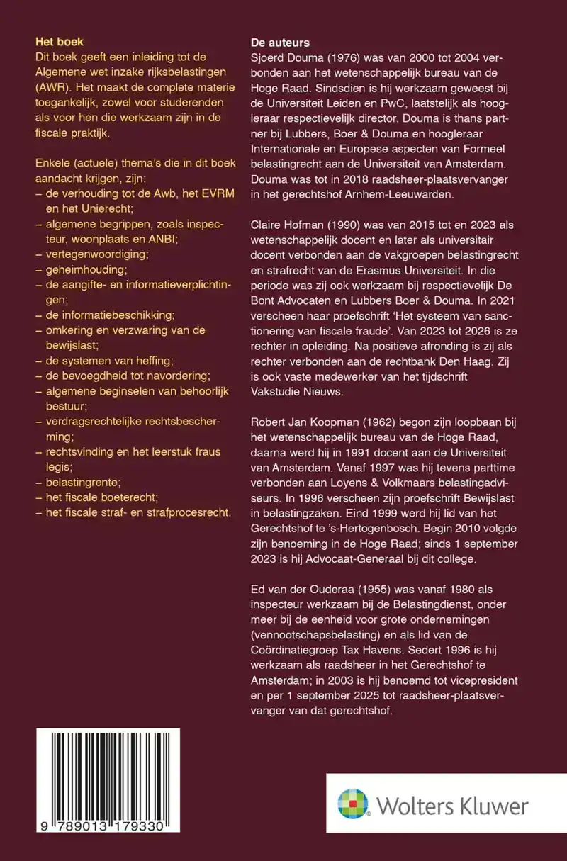 ALGEMENE WET INZAKE RIJKSBELASTINGEN