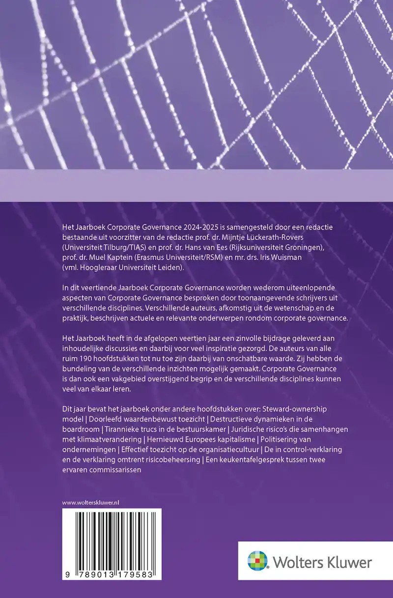 JAARBOEK CORPORATE GOVERNANCE