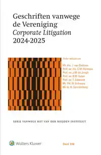 GESCHRIFTEN VANWEGE DE VERENIGING CORPORATE LITIGATION 2024-