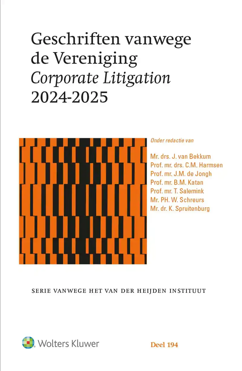 GESCHRIFTEN VANWEGE DE VERENIGING CORPORATE LITIGATION 2024-