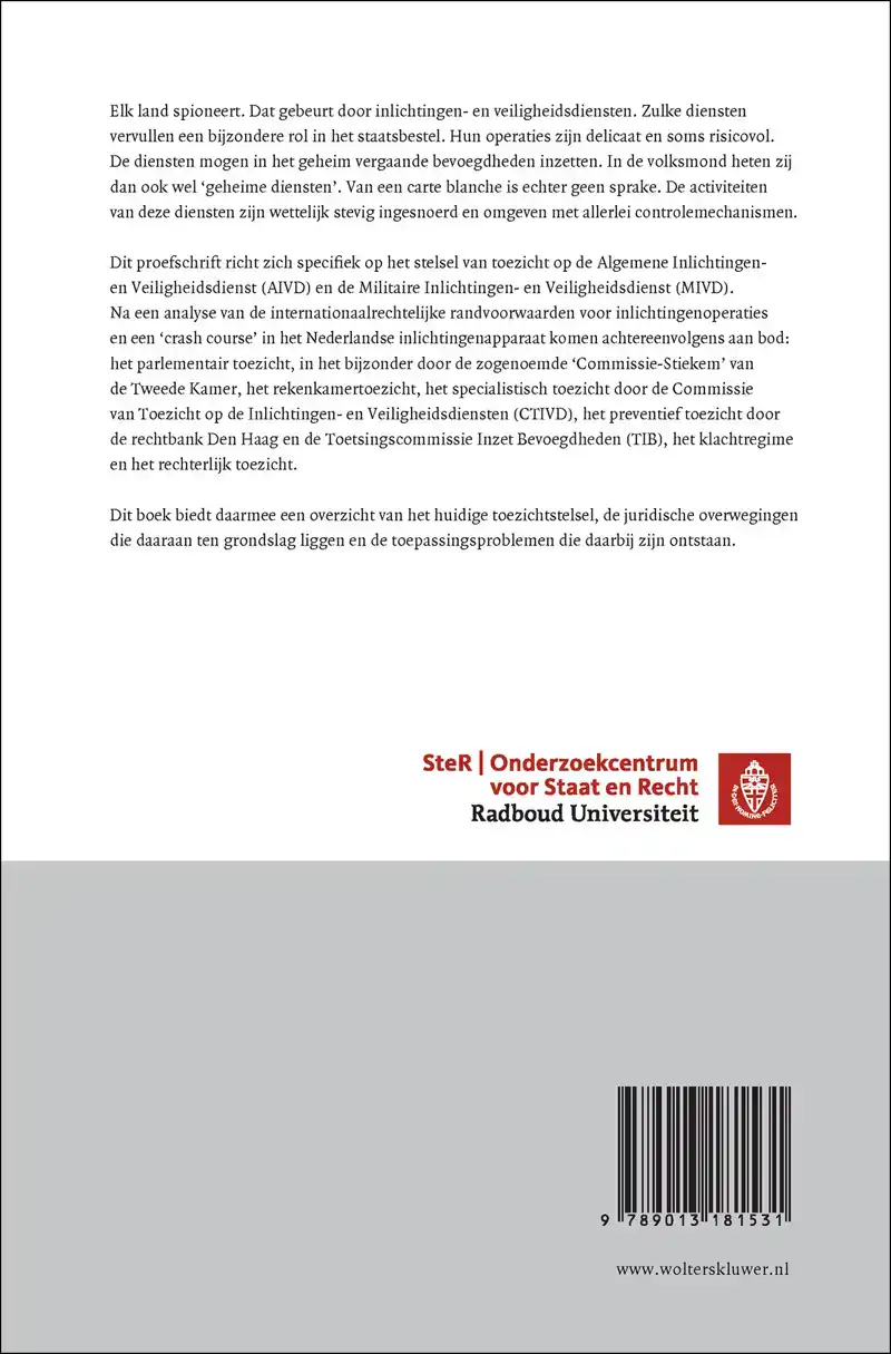 TOEZICHT OP DE AIVD EN DE MIVD