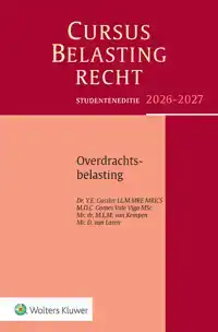 STUDENTENEDITIE CURSUS BELASTINGRECHT OVERDRACHTSBELASTING 2