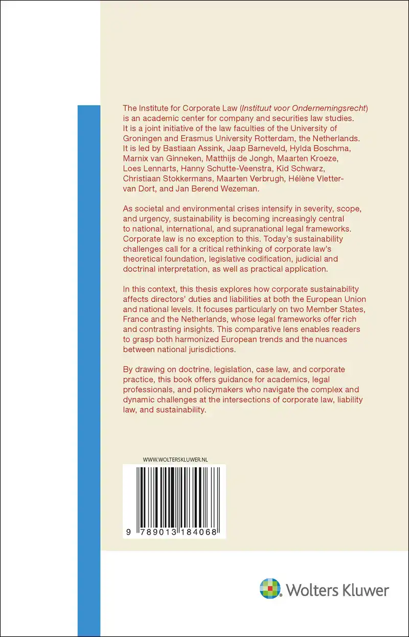 THE IMPACT OF CORPORATE SUSTAINABILITY ON DIRECTORS' DUTIES