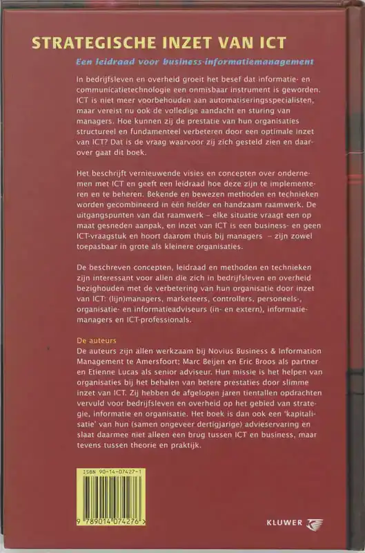STRATEGISCHE INZET VAN ICT