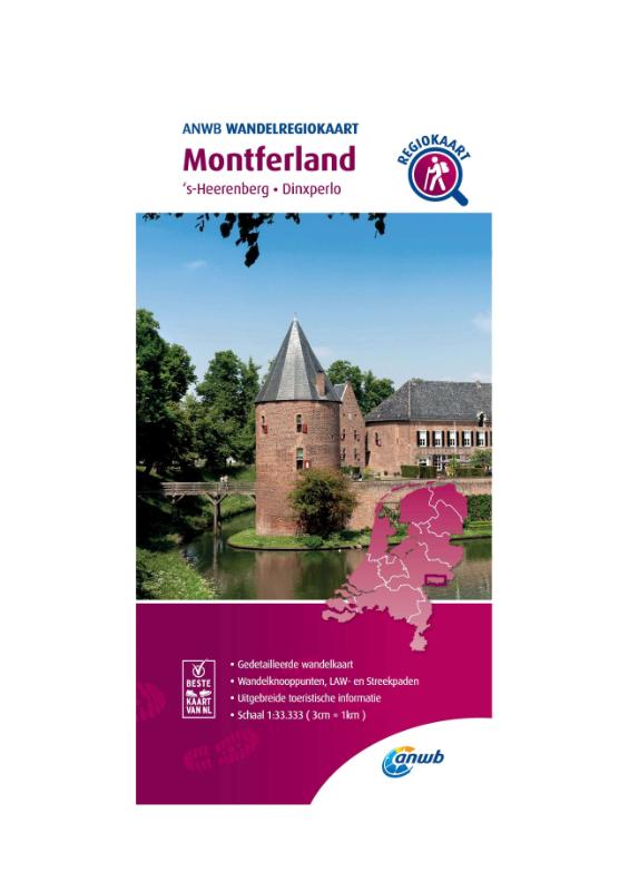 WANDELREGIOKAART MONTFERLAND 1:33.333