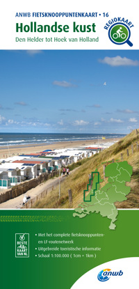 FIETSKNOOPPUNTENKAART HOLLANDSE KUST 1:100.000
