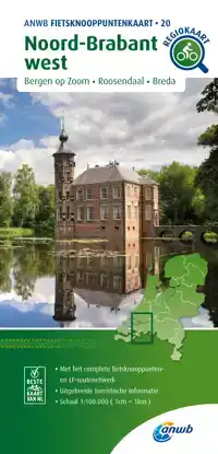 FIETSKNOOPPUNTENKAART NOORD-BRABANT WEST 1:100.000