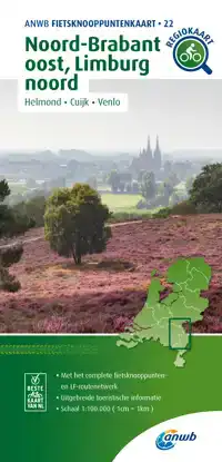 FIETSKNOOPPUNTENKAART NOORD-BRABANT OOST, LIMBURG NOORD 1:10