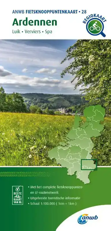 FIETSKNOOPPUNTENKAART ARDENNEN 1:100.000