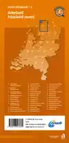 FIETSKAART AMELAND, FRIESLAND NOORD 1:66.666