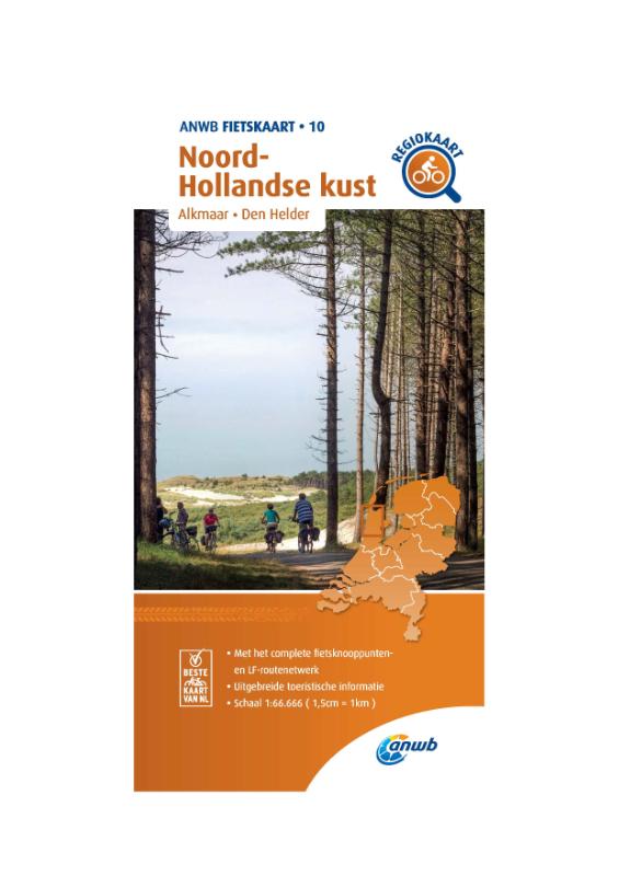 FIETSKAART NOORD-HOLLANDSE KUST 1:66.666