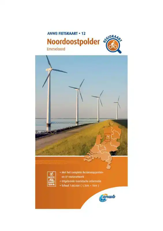 FIETSKAART NOORDOOSTPOLDER 1:66.666