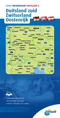 ANWB*WEGENKAART DUITSLAND 2. DUITSLAND-ZUID/ZWITSERLAND/OOST