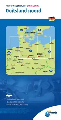 ANWB WEGENKAART 3.DUITSLAND NOORD