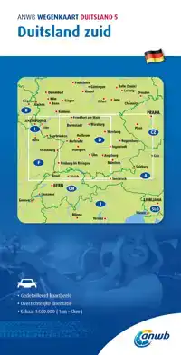 ANWB WEGENKAART 5.DUITSLAND ZUID