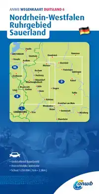 ANWB*WEGENKAART DUITSLAND 6. NORDRHEIN-WESTFALEN/RUHRGEBIED/