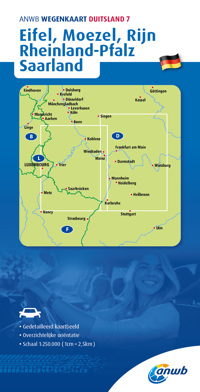 ANWB*WEGENKAART DUITSLAND 7. EIFEL/MOEZEL/RIJN/RHEINLAND-PFA