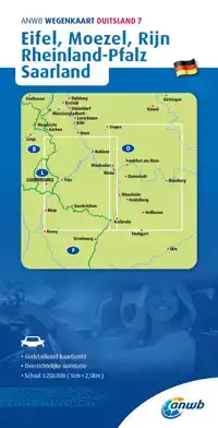 ANWB*WEGENKAART DUITSLAND 7. EIFEL/MOEZEL/RIJN/RHEINLAND-PFA