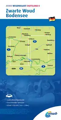 ANWB*WEGENKAART DUITSLAND 8. ZWARTE WOUD/BODENSEE