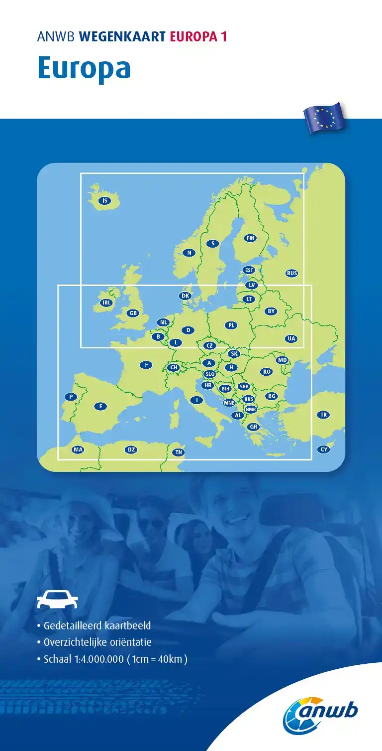 ANWB*WEGENKAART EUROPA 1. EUROPA