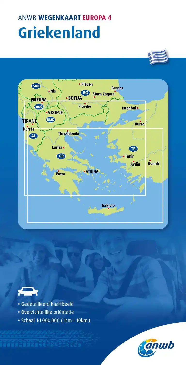 ANWB*WEGENKAART EUROPA 4. GRIEKENLAND