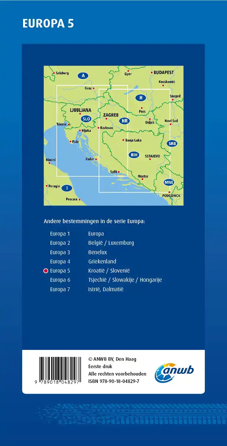 ANWB*WEGENKAART EUROPA 5. KROATIE/SLOVENIE