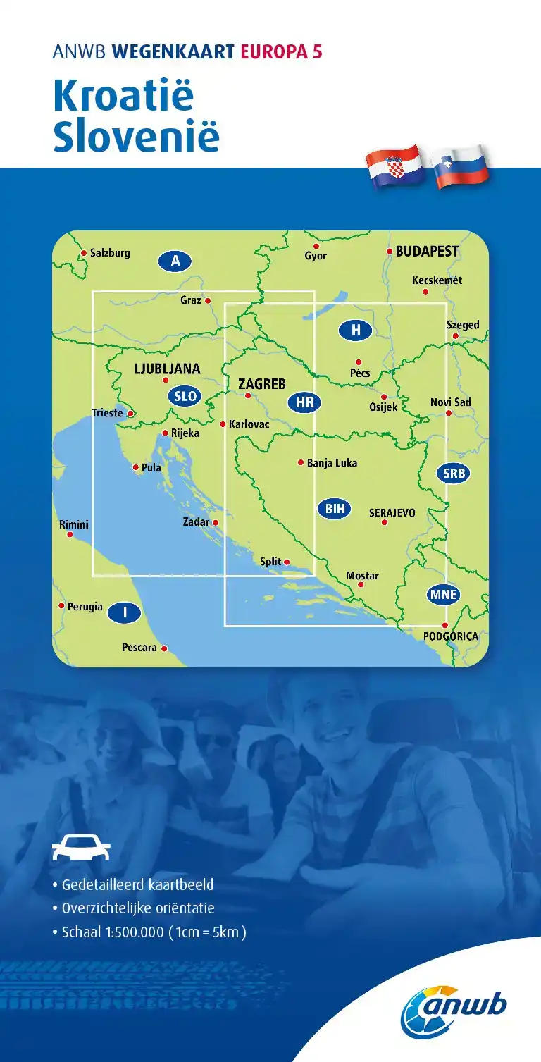 ANWB*WEGENKAART EUROPA 5. KROATIE/SLOVENIE