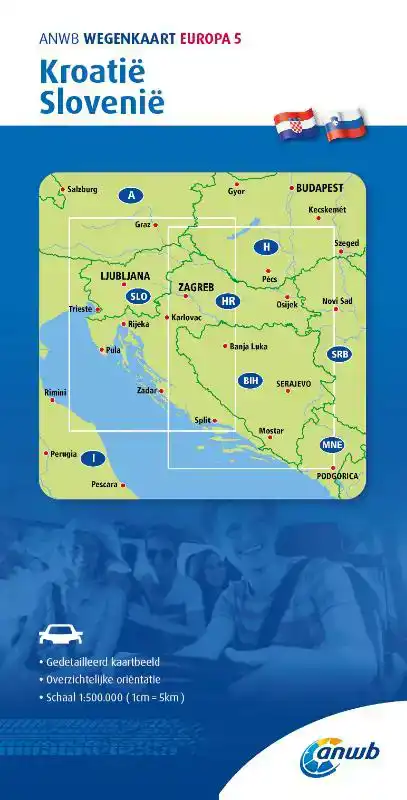 ANWB*WEGENKAART EUROPA 5. KROATIE/SLOVENIE