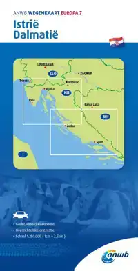 ANWB*WEGENKAART EUROPA 7. ISTRIE/DALMATIE