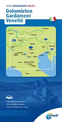 ANWB*WEGENKAART ITALIE 3. DOLOMIETEN/GARDAMEER/VENETIE